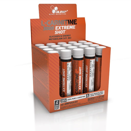 Olimp L-Carnitine Forte 3000 Extreme Shot (25ml) - 20 Ampullen - Fitness Shop - PowerPumperz