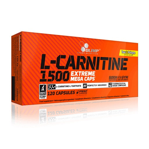 Olimp L-Carnitine 1500 Extreme Mega Caps - 120 Kapsel - Fitness Shop - PowerPumperz