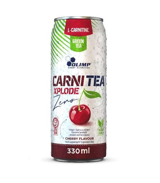 Olimp Carni Tea Xplode Zero Cherry EINZELNE DOSE 330ml - Fitness Shop - PowerPumperz