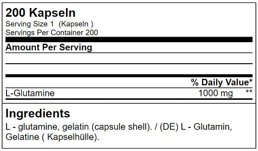 GN Glutamine Tera Caps 200 Kapseln - Fitness Shop - PowerPumperz