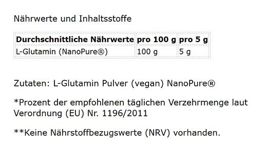 GN Nano Pure Glutamine 500g - Fitness Shop - PowerPumperz