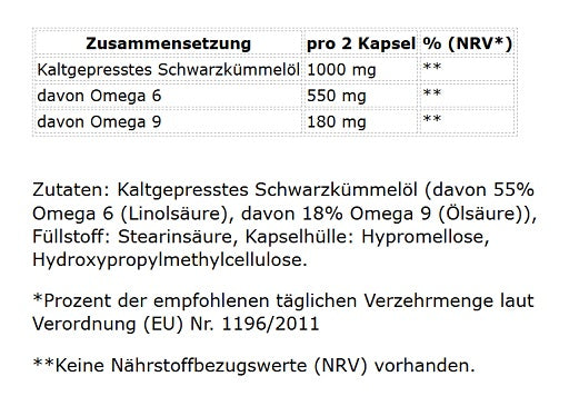 GN Ägyptisches Schwarzkümmel Öl 200 Kapseln - Fitness Shop - PowerPumperz