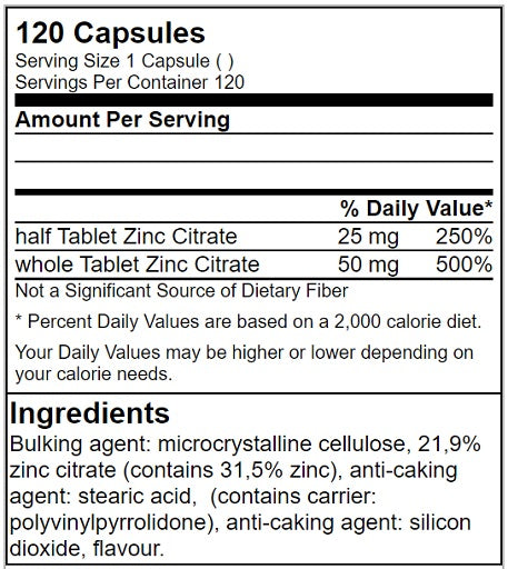 GN Zinc Citrate - 120 Tabl. - Fitness Shop - PowerPumperz
