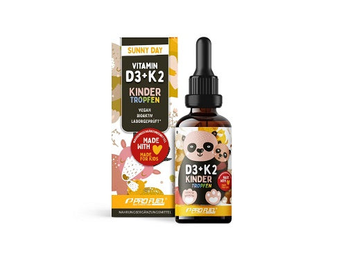 ProFuel VITAMIN D3 K2 Kinder - 1000 Tropfen - Fitness Shop - PowerPumperz