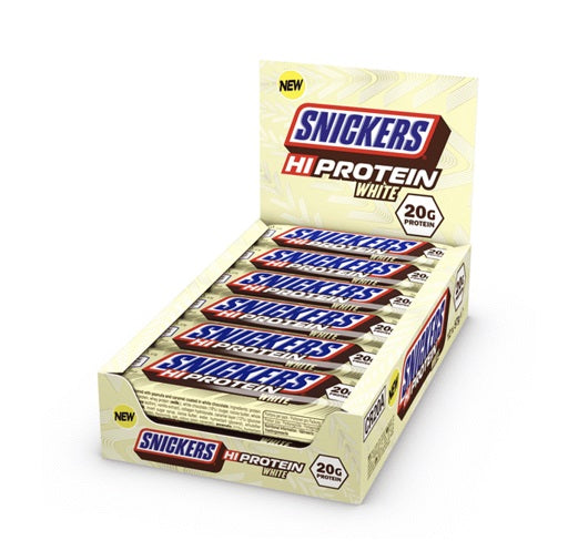 Snickers HI Protein White Bar (12x57g) - Fitness Shop - PowerPumperz