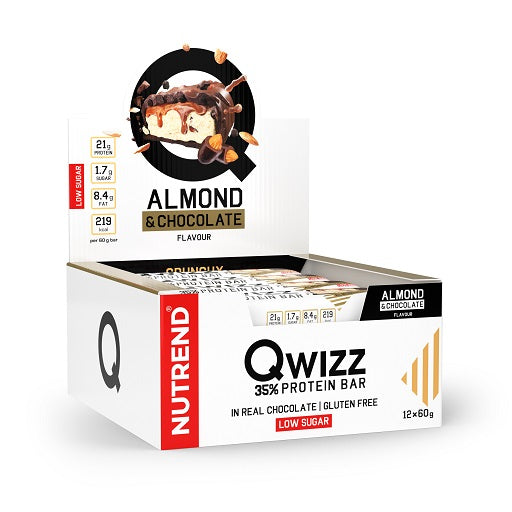 Nutrend QWIZZ Crunchy Protein Bar 12x60g - Fitness Shop - PowerPumperz