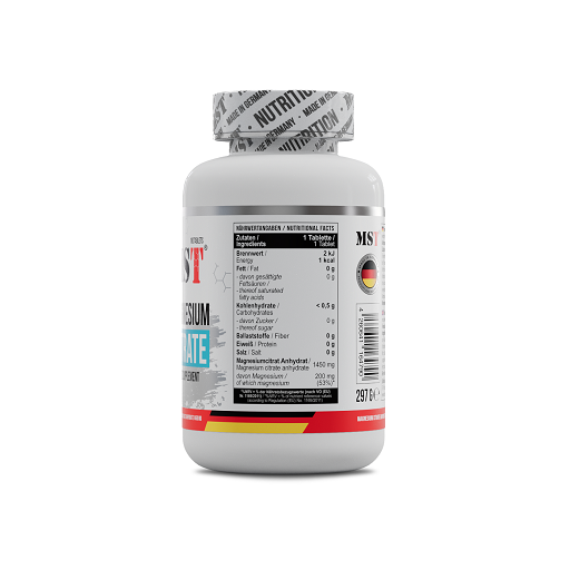 MST - Magnesium Citrat 200mg - 90 Tabletten - Fitness Shop - PowerPumperz
