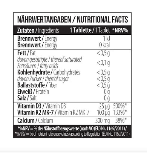 MST - Calcium Citrate D3 K2Vital 60 Tabletten - Fitness Shop - PowerPumperz