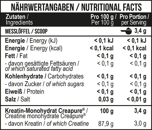 MST - Creatin Pro CREAPURE 500g - Fitness Shop - PowerPumperz