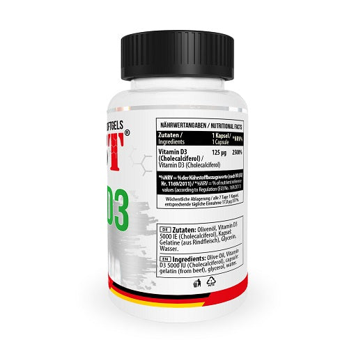 MST - Vitamin D3 5000IU 120 Softgels - Fitness Shop - PowerPumperz