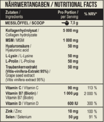 MST - Beauty Collagen Verisol OptiMSM 450g - Fitness Shop - PowerPumperz