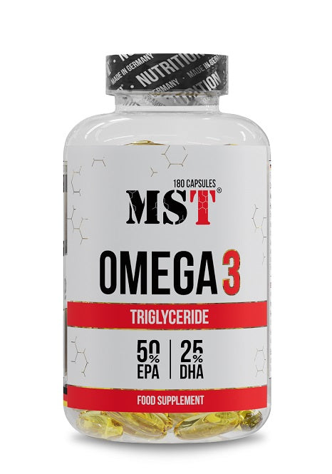 MST - Omega 3 TRIGLYCERIDE 75% - 180 Softgels - Fitness Shop - PowerPumperz