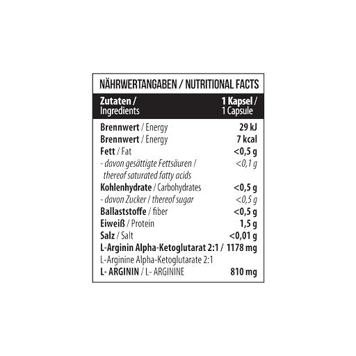 MST - Arginin AAKG 1178mg 60 Kapseln - Fitness Shop - PowerPumperz