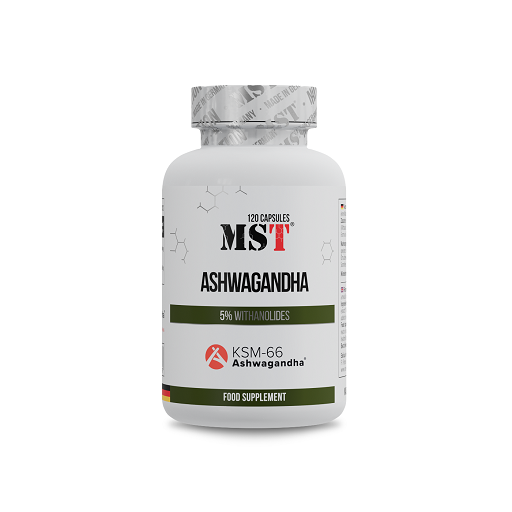 MST - Ashwagandha KSM 66® - 120 Caps - Fitness Shop - PowerPumperz