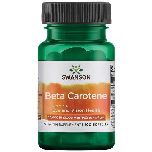 Swanson Beta Carotene 10.000 IU 100 Softgelkapseln - Fitness Shop - PowerPumperz