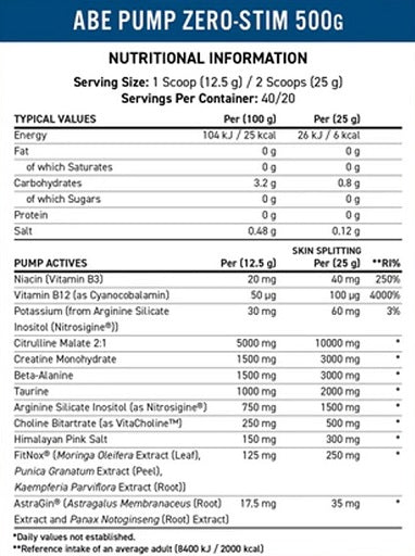 Applied Nutrition ABE Pump 500g - Fitness Shop - PowerPumperz