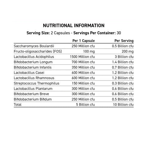 Applied Nutrition Probiotic Advanced Multi-Strain Formula 60 Kapseln - Fitness Shop - PowerPumperz
