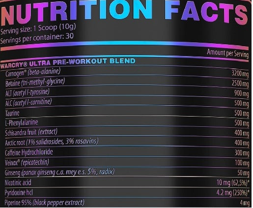 Genius Nutrition - Warcry ULTRA 300g - Fitness Shop - PowerPumperz