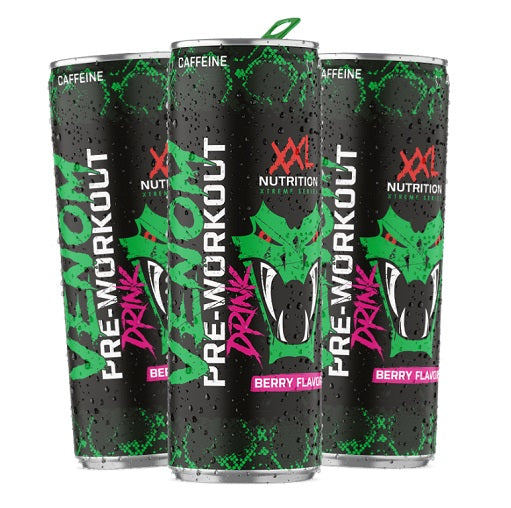 XXL Nutrition Venom Pre Workout Drink 6x250ml Sour Berry - Fitness Shop - PowerPumperz