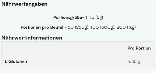 MyProtein Glutamin 500g - Fitness Shop - PowerPumperz