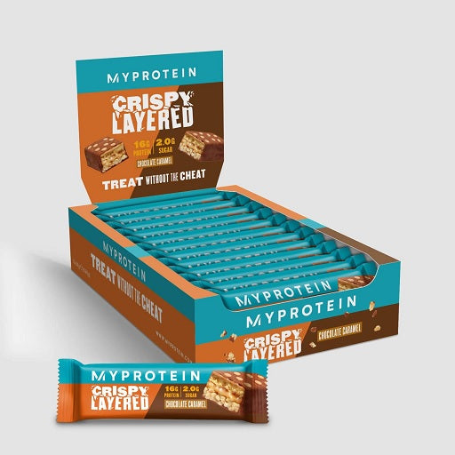 MyProtein Crispy Layered Bar 12x58g - Fitness Shop - PowerPumperz
