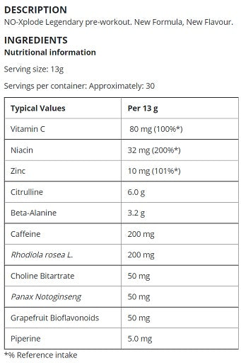 BSN NO-Xplode 390g - Fitness Shop - PowerPumperz