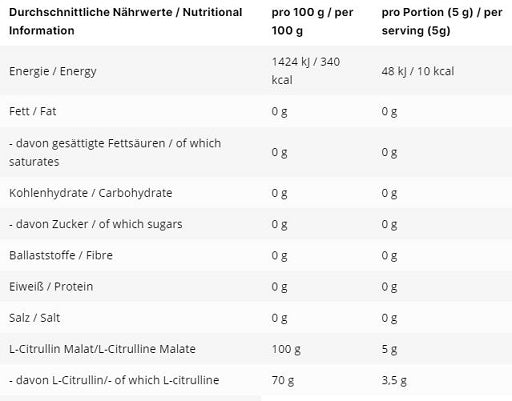 INLEAD L-Citrullin Malat 2:1 500g - Fitness Shop - PowerPumperz