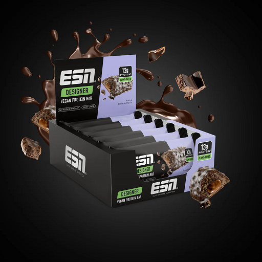 ESN Designer Vegan Protein Bar Box 12x55g - Fitness Shop - PowerPumperz