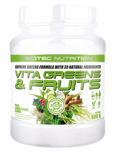 Scitec Vita Greens & Fruits 600g - Fitness Shop - PowerPumperz
