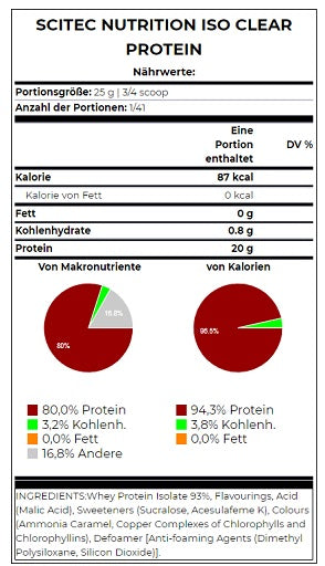 Scitec IsoClear Protein 1025g - Fitness Shop - PowerPumperz