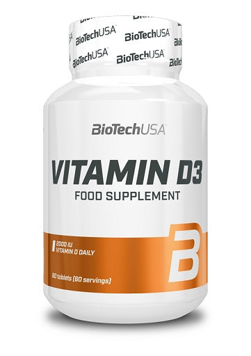 BioTech Vitamin D3 60 Tabletten - Fitness Shop - PowerPumperz