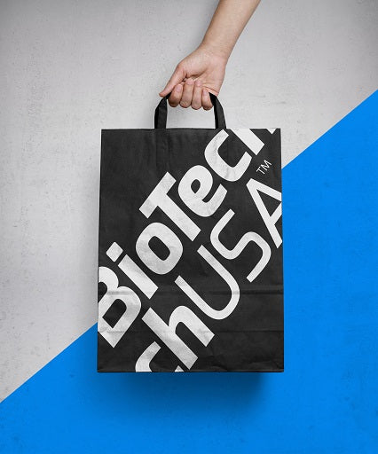 BioTech Papiertaschen / Paper bag 26x35 SMALL - 250 Stück - Fitness Shop - PowerPumperz