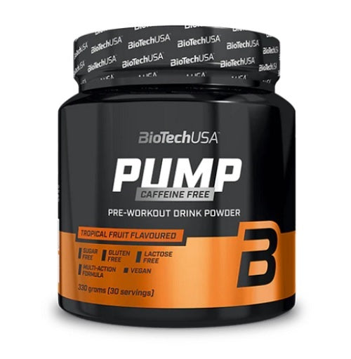 BioTech Pump Caffein Free Pre-Workout 330g (30 Serv.) - Fitness Shop - PowerPumperz