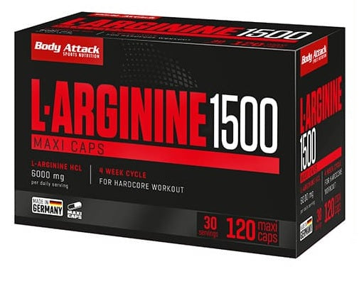 Body Attack L-Arginin 1500 120 Kapseln - Fitness Shop - PowerPumperz