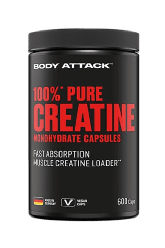 Body Attack 100% Pure Creatine 600 Kapseln - Fitness Shop - PowerPumperz