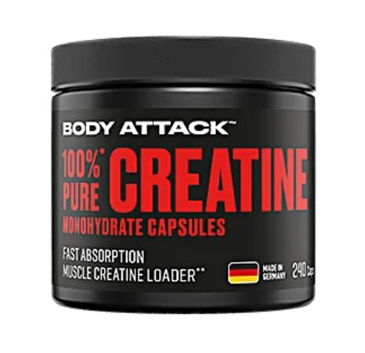 Body Attack 100% pure Creatine 240 Kapseln - Fitness Shop - PowerPumperz