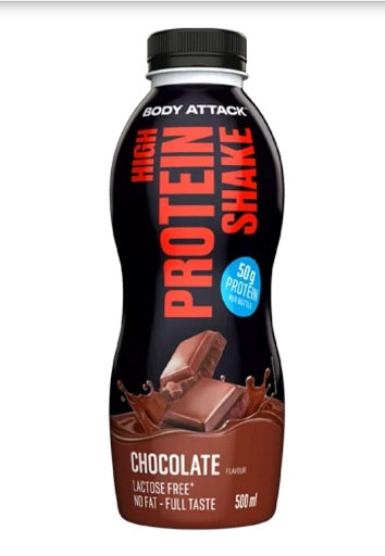 Body Attack High Protein Shake 12x500ml - Fitness Shop - PowerPumperz