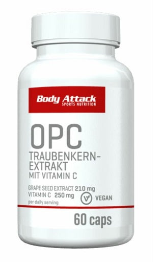 Body Attack OPC Traubenkern- Extrakt 60 Caps - Fitness Shop - PowerPumperz