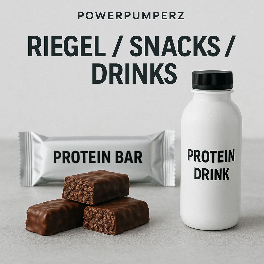 Riegel / Snacks / Drinks