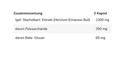 GN Lions Mane Hericium Erinaceus 180 Kapseln - Fitness Shop - PowerPumperz