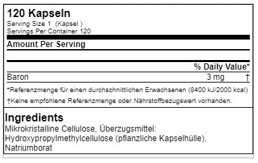 GN Boron Health Line 120 Kapsel - Fitness Shop - PowerPumperz