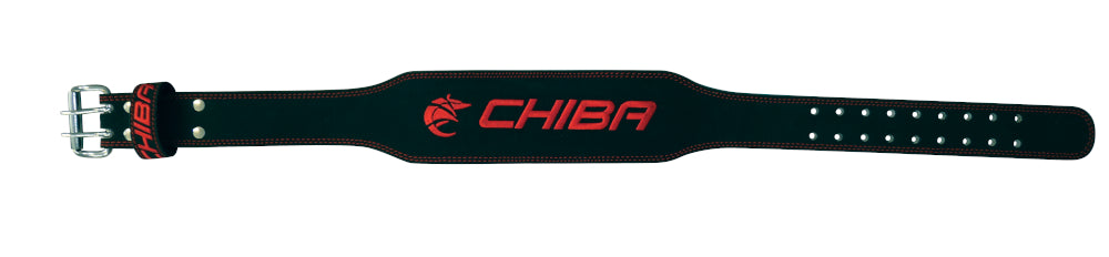 Chiba - 40810 - Ledergürtel schwarz/rot - Fitness Shop - PowerPumperz