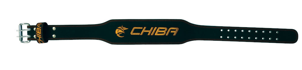 Chiba - 40810 - Ledergürtel schwarz/gold - Fitness Shop - PowerPumperz