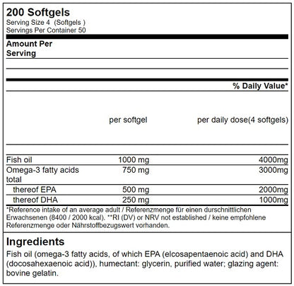 GN Triglyceride Omega 3 Sport Edition - 200 Softgels - Fitness Shop - PowerPumperz