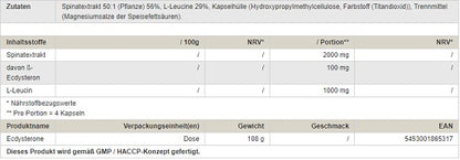 Peak Ecdysterone 120 Kapseln - Fitness Shop - PowerPumperz
