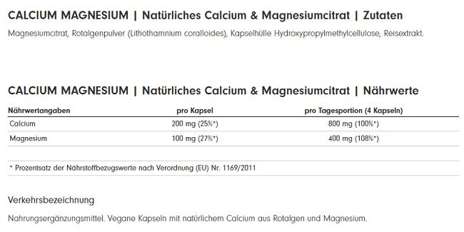 ProFuel CALCIUM & MAGNESIUM 120 Kaps. - Fitness Shop - PowerPumperz