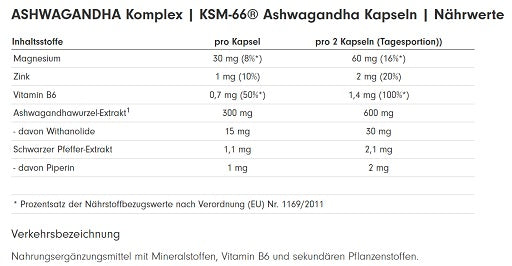 ProFuel Ashwagandha Komplex KSM-66 120 Kapseln - Fitness Shop - PowerPumperz