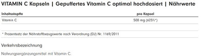 ProFuel Vitamin C gepuffert 365 Kapseln - Fitness Shop - PowerPumperz
