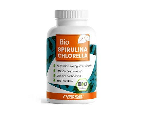 ProFuel Bio SPIRULINA& CHLORELLA 600 Presslinge - Fitness Shop - PowerPumperz