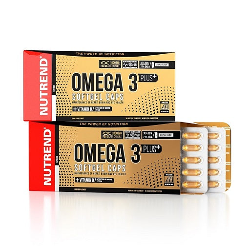 Nutrend Omega 3 Plus 120 Softgel Kapseln - Fitness Shop - PowerPumperz